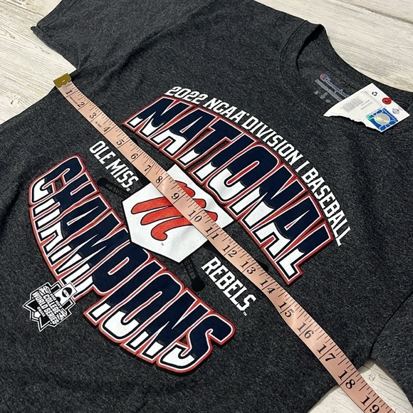 Ole Miss 2022 National Championship Baseball Tee Size Small NWT - Picture 6 of 7